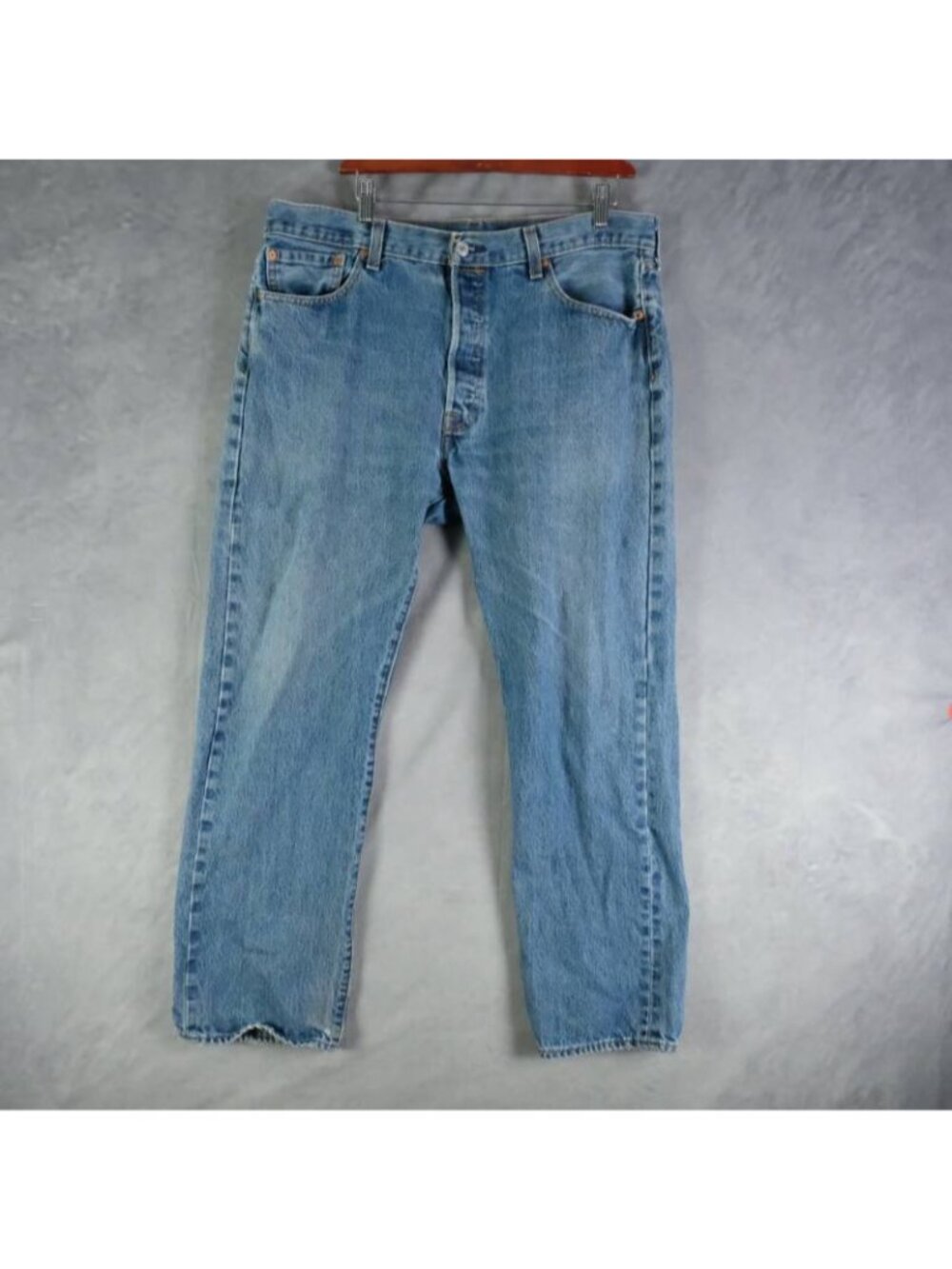 Levi 501 Jeans Mens 36x30 Blue Medium Wash Original Straight Leg Denim